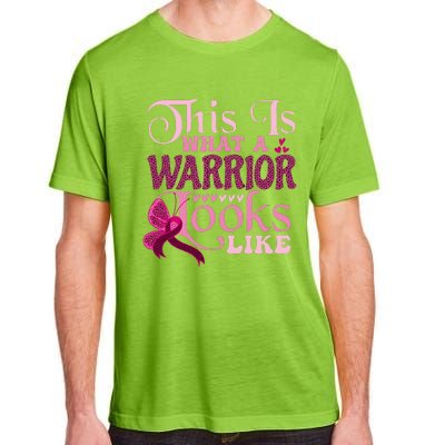 This Is What A Warrior Looks Like Breast Cancer Warrior Adult ChromaSoft Performance T-Shirt