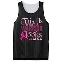 This Is What A Warrior Looks Like Breast Cancer Warrior Mesh Reversible Basketball Jersey Tank