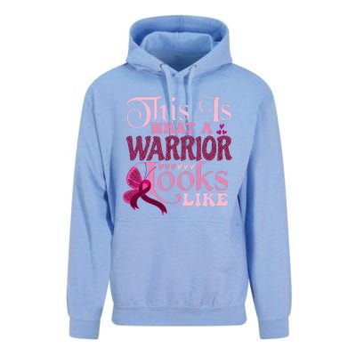 This Is What A Warrior Looks Like Breast Cancer Warrior Unisex Surf Hoodie