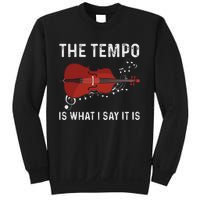 Tempo Is What I Say It Is Jazz Contrabass Double Bass Sweatshirt