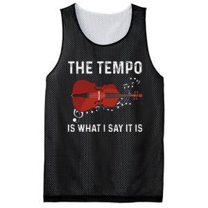 Tempo Is What I Say It Is Jazz Contrabass Double Bass Mesh Reversible Basketball Jersey Tank