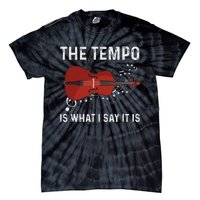 Tempo Is What I Say It Is Jazz Contrabass Double Bass Tie-Dye T-Shirt