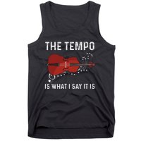 Tempo Is What I Say It Is Jazz Contrabass Double Bass Tank Top