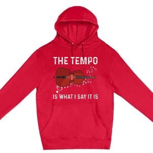 Tempo Is What I Say It Is Jazz Contrabass Double Bass Premium Pullover Hoodie