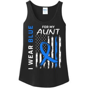 T2D I Wear Blue For My Aunt Diabetes Awareness American Flag Ladies Essential Tank