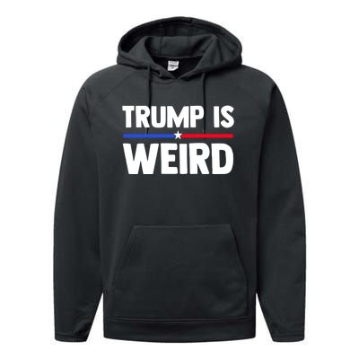 Trump Is Weird Performance Fleece Hoodie