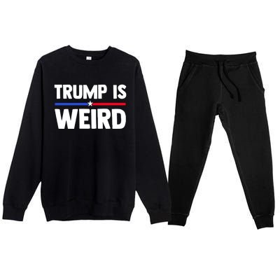 Trump Is Weird Premium Crewneck Sweatsuit Set