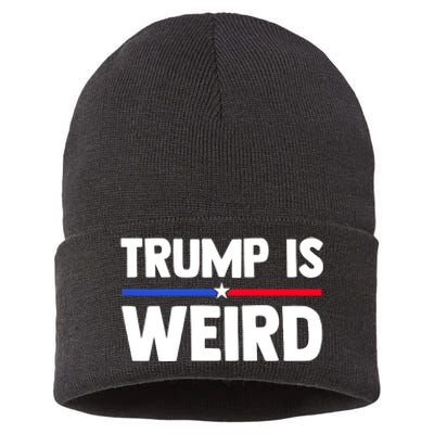 Trump Is Weird Sustainable Knit Beanie