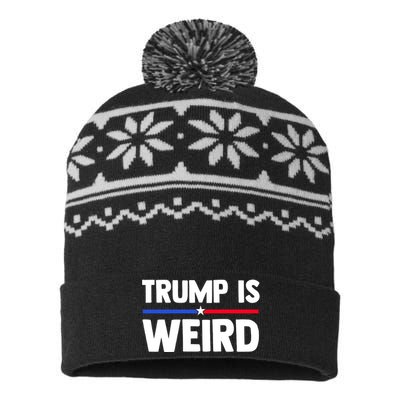 Trump Is Weird USA-Made Snowflake Beanie