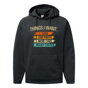 Things I Want Car Parts Enthusiast Auto Mechanic Engine Performance Fleece Hoodie