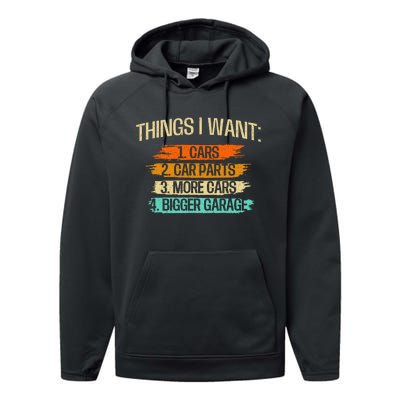 Things I Want Car Parts Enthusiast Auto Mechanic Engine Performance Fleece Hoodie