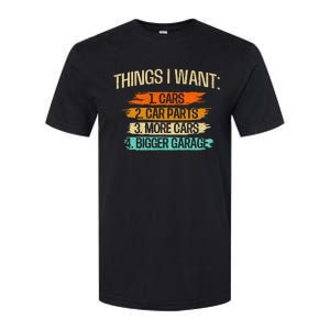 Things I Want Car Parts Enthusiast Auto Mechanic Engine Softstyle CVC T-Shirt