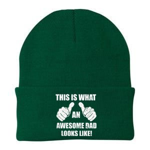 This Is What An Awesome Dad Looks Like Knit Cap Winter Beanie