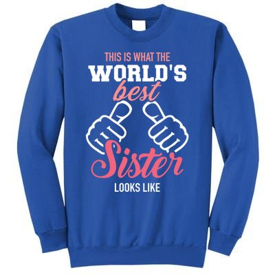 This Is What The WorldS Best Sister Looks Like Gift Sweatshirt