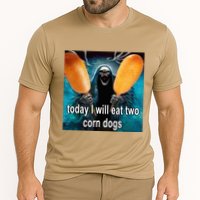 Today I Will Eat Two Corn Dogs Meme Cooling Performance Crew T-Shirt