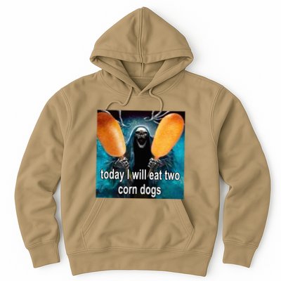 Today I Will Eat Two Corn Dogs Meme Hoodie