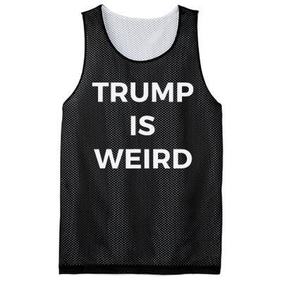 Trump Is Weird Funny Saying Meme Sign Mesh Reversible Basketball Jersey Tank