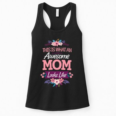 This Is What An Awesome Mom Looks Like On Mothers Day Womens Tank Top
