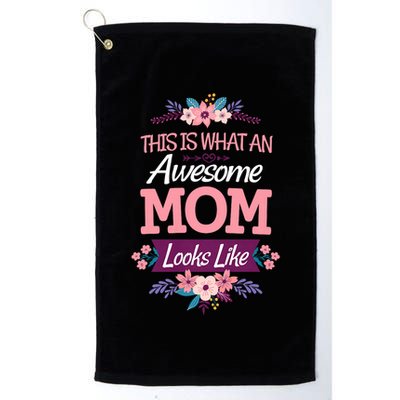 This Is What An Awesome Mom Looks Like On Mothers Day Golf Towel