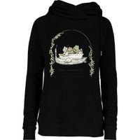 Today I Will Take Life Easy Vintage Frog And Toad Book Lover Womens Funnel Neck Pullover Hood