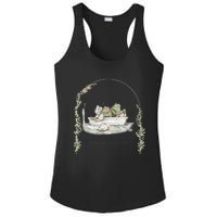 Today I Will Take Life Easy Vintage Frog And Toad Book Lover Ladies PosiCharge Competitor Racerback Tank