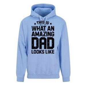 This Is What An Amazing Dad Looks Like Funny Fathers Day Unisex Surf Hoodie