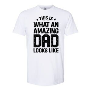 This Is What An Amazing Dad Looks Like Funny Fathers Day Softstyle CVC T-Shirt