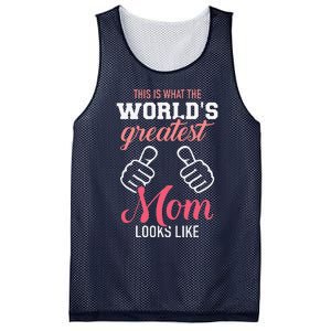 This Is What WorldS Greatest Mom Looks Like MotherS Day Mesh Reversible Basketball Jersey Tank