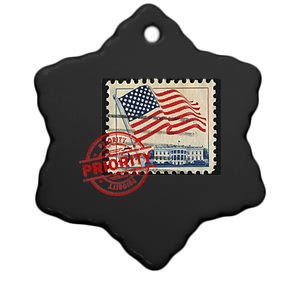 This Is What An Awesome Philatelist Looks Like American Flag Ceramic Star Ornament