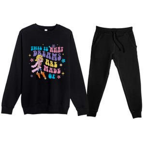 This Is What Dreams Are Made Of Sing To Me Paolo Cute Funny Premium Crewneck Sweatsuit Set