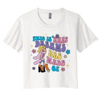 This Is What Dreams Are Made Of Sing To Me Paolo Cute Funny Women's Crop Top Tee