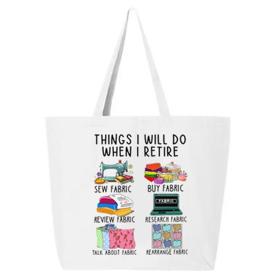 Things I Will Do When I Retire Sewing Fabric Funny Sewing 25L Jumbo Tote