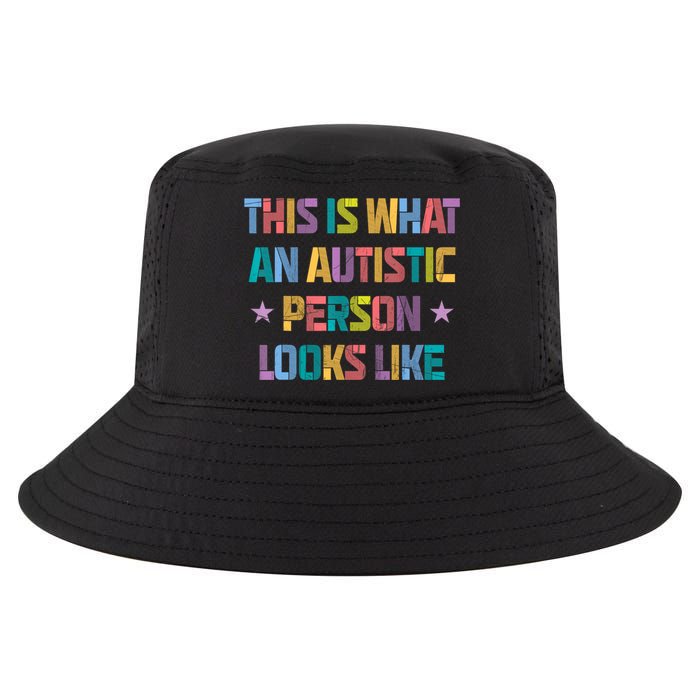 This Is What An Autistic Person Looks Like Funny Sayings Cool Comfort Performance Bucket Hat
