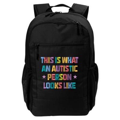 This Is What An Autistic Person Looks Like Funny Sayings Backpack