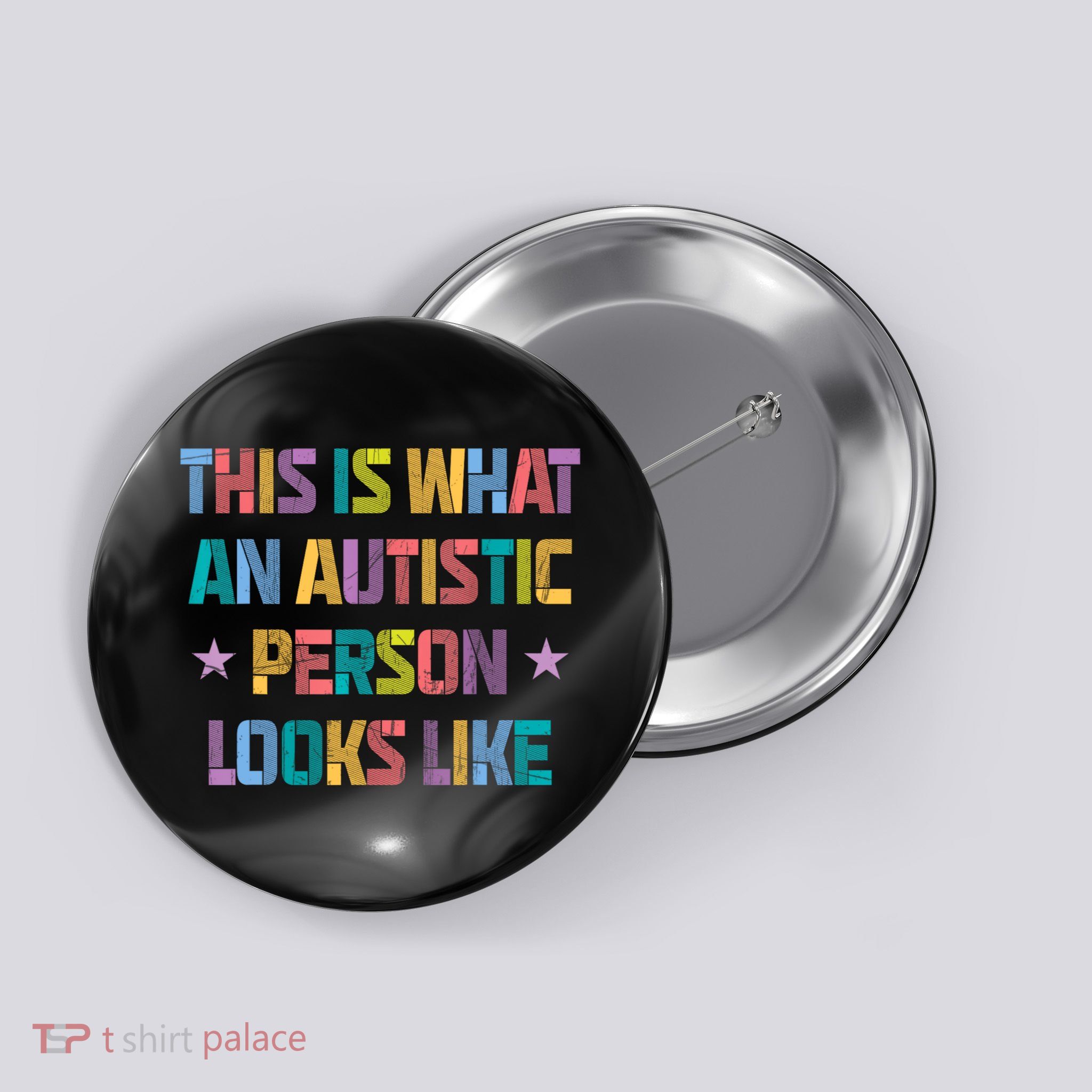 This Is What An Autistic Person Looks Like Funny Sayings Button