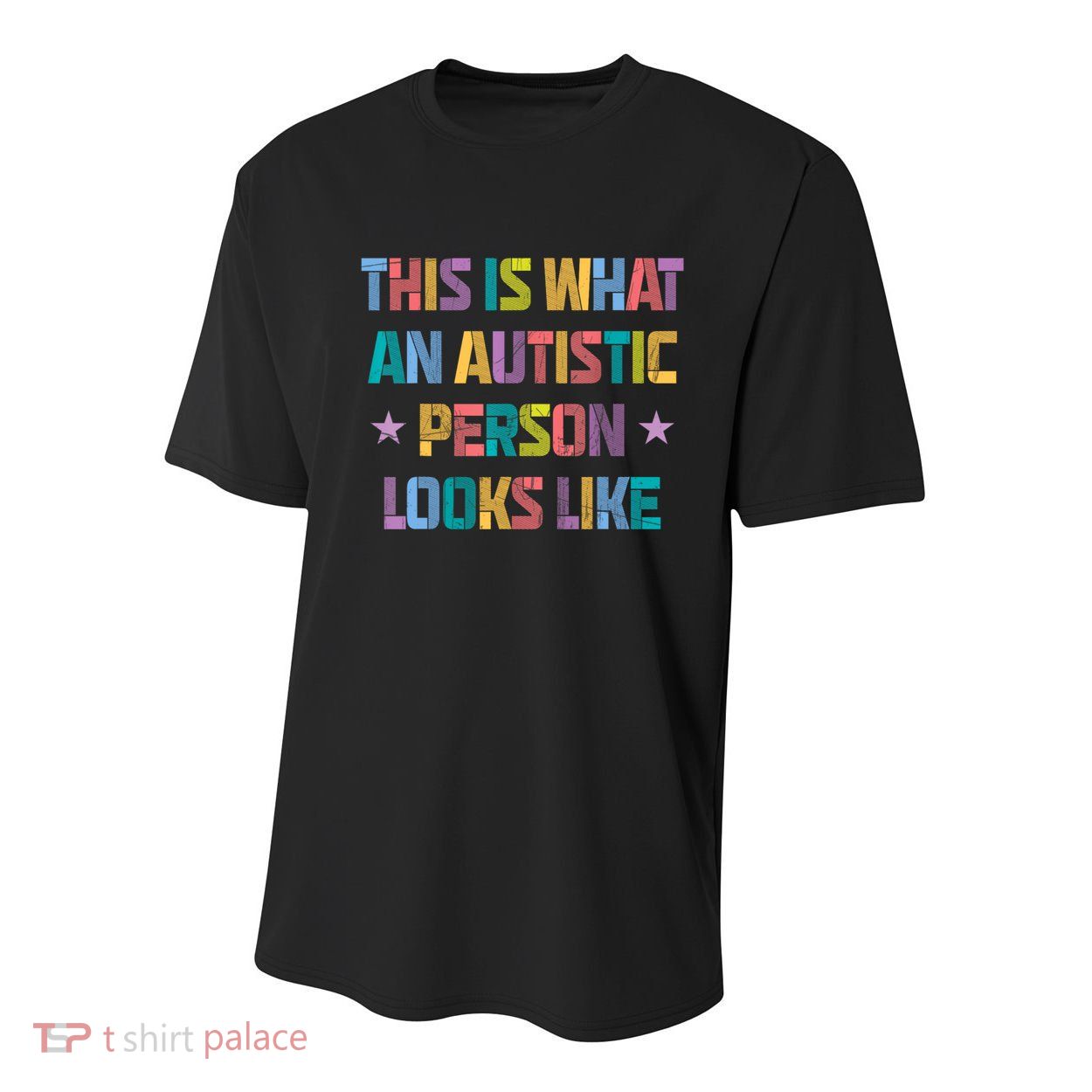 This Is What An Autistic Person Looks Like Funny Sayings Youth Performance Sprint T-Shirt