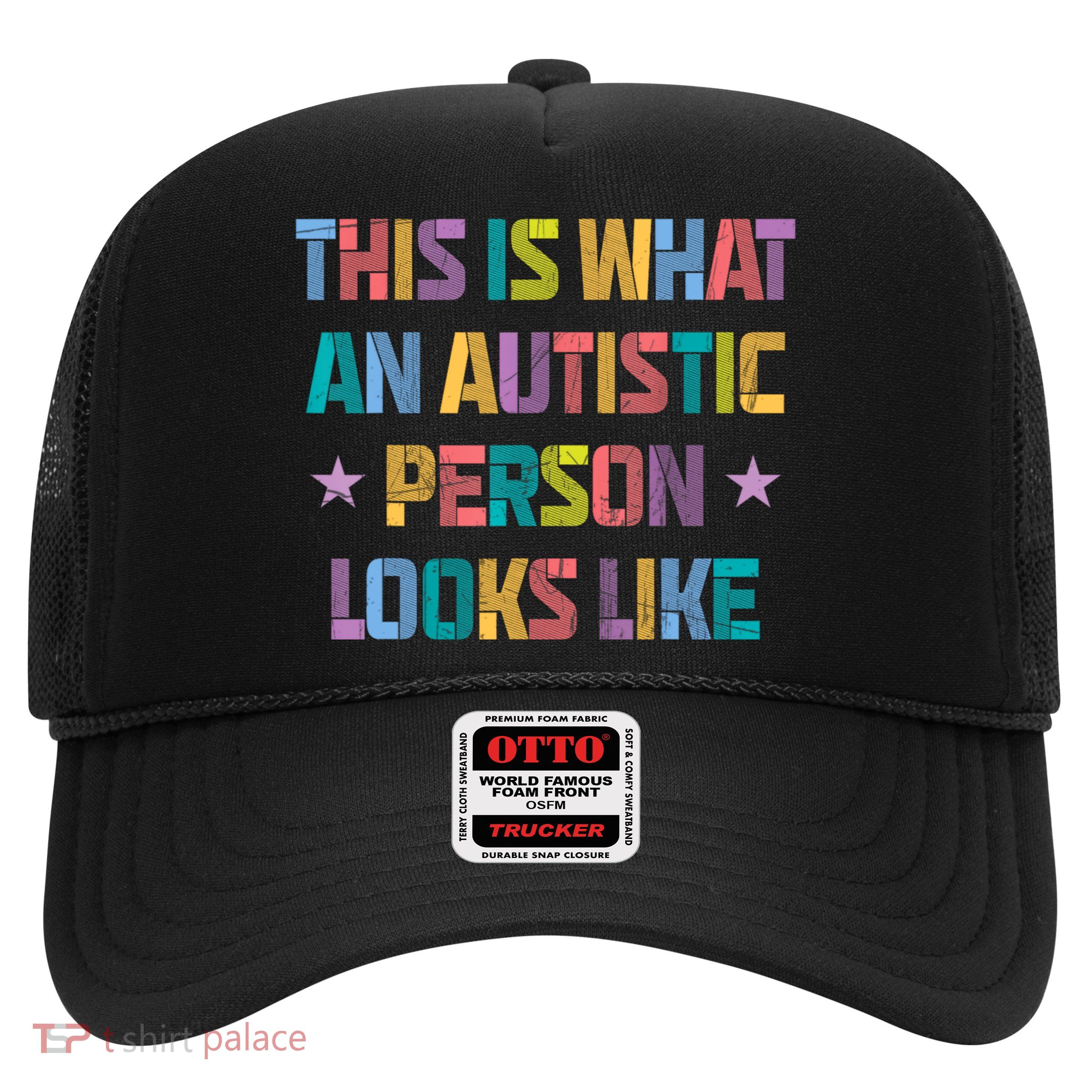 This Is What An Autistic Person Looks Like Funny Sayings Trucker Hat