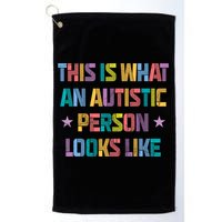 This Is What An Autistic Person Looks Like Funny Sayings Golf Towel