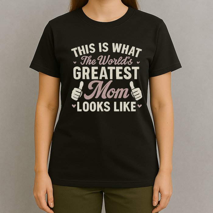 This Is What The World's Greatest Mom Looks Like T-Shirt