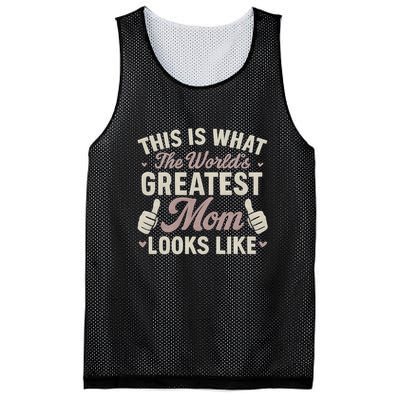 This Is What The World's Greatest Mom Looks Like Mesh Reversible Basketball Jersey Tank