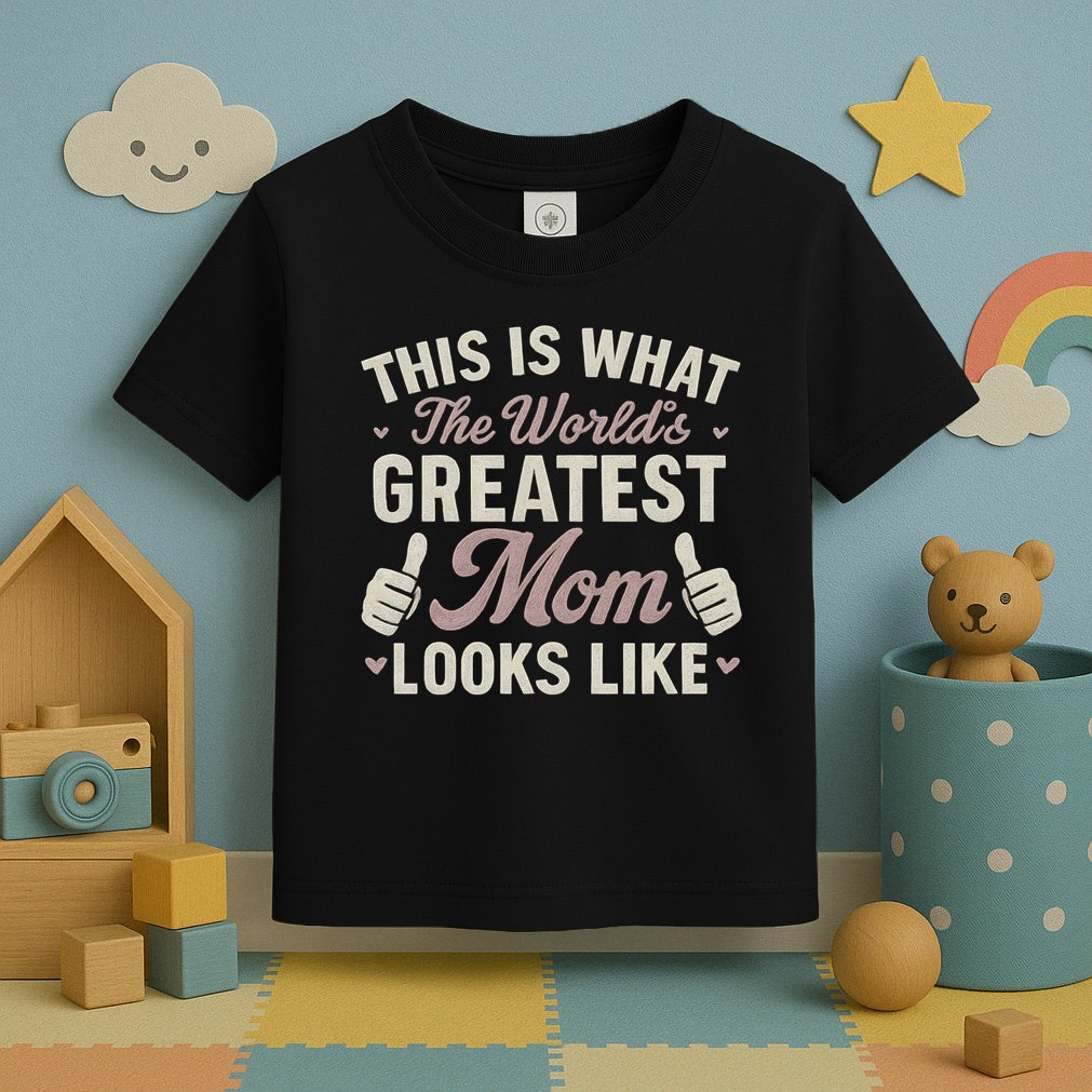 This Is What The World's Greatest Mom Looks Like Toddler T-Shirt