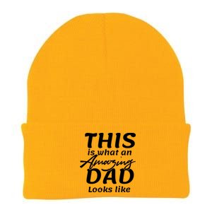 This Is What An Amazing Dad Looks Like Knit Cap Winter Beanie