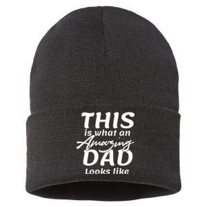 This Is What An Amazing Dad Looks Like Sustainable Knit Beanie