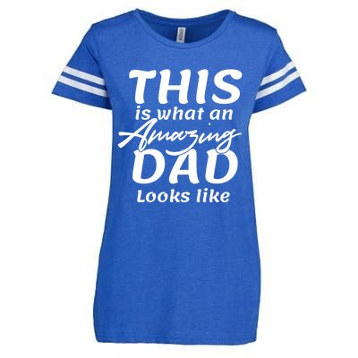 This Is What An Amazing Dad Looks Like Enza Ladies Jersey Football T-Shirt