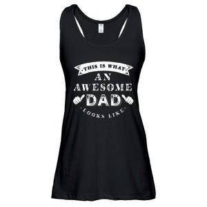 This Is What An Awesome Dad Looks Like Father Ladies Essential Flowy Tank