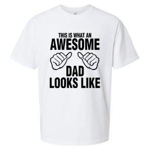 This Is What An Awesome Dad Looks Like Sueded Cloud Jersey T-Shirt