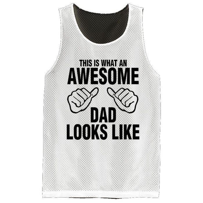 This Is What An Awesome Dad Looks Like Mesh Reversible Basketball Jersey Tank