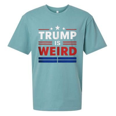 Trump Is Weird Funny Election 2024 Sueded Cloud Jersey T-Shirt