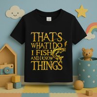 That Is What I Do I Fish And I Know Things Toddler T-Shirt