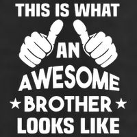 This Is What An Awesome Brother Looks Like Gift 7 Panel Mesh Trucker Snapback Hat